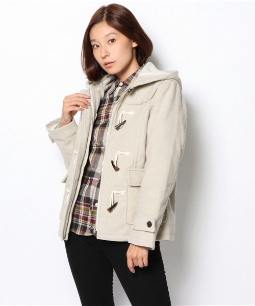 WEGO(ウィゴー)の「WEGO/ショートダッフルコート(ダッフルコート・レディース・アイボリー/ネイビー/キャメル/レッド・LARGE/MEDIUM)」の8枚目の写真