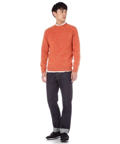 SUNSPEL(サンスペル)の「SUNSPEL / MEN’S LAMBSWOOL(ニット/セーター・メンズ・ダークグリーン/グリーン/ダークブルー/オレンジ・MEDIUM/LARGE)」の7枚目の写真