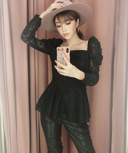 EIMY ISTOIRE(エイミーイストワール)の「フロントボタンフェイクレザーパンツ(その他パンツ・レディース・ブラック・SMALL/MEDIUM)」の3枚目の写真