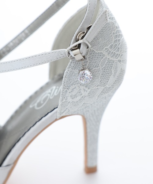 PourVous（プールヴー）の「クロスベルトレースパンプス 結婚式  フォーマル オケージョン 同窓会（パンプス・レディース・ベージュ/ブラック/シルバー・23.0cm/23.5cm/24.0cm/24.5cm/22.5cm/22.0cm）」の12枚目の写真