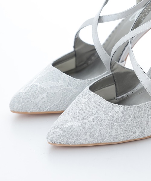 PourVous（プールヴー）の「クロスベルトレースパンプス 結婚式  フォーマル オケージョン 同窓会（パンプス・レディース・ベージュ/ブラック/シルバー・23.0cm/23.5cm/24.0cm/24.5cm/22.5cm/22.0cm）」の15枚目の写真