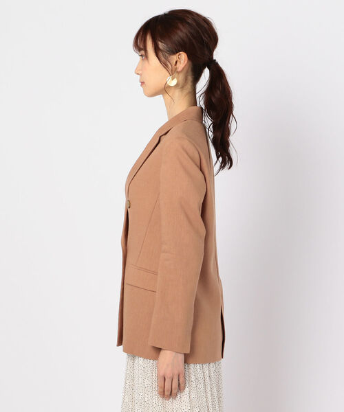 セール】麻混ドライツイルダブルジャケット（テーラードジャケット