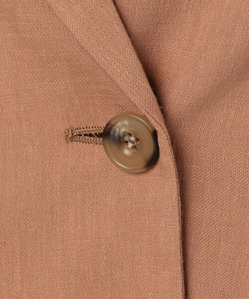 NOLLEY’S(ノーリーズ)の「麻混ドライツイルダブルジャケット(テーラードジャケット・レディース・ベージュ/ネイビー/ブラウン・36/38)」の16枚目の写真