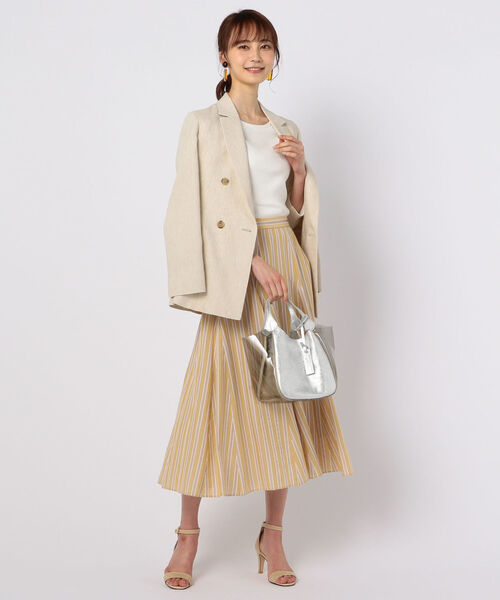 セール】麻混ドライツイルダブルジャケット（テーラードジャケット