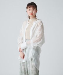 mystic | アームスリットシアーシャツ(シャツ/ブラウス)