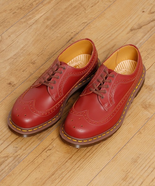 Dr. Martens（ドクターマーチン）の「Dr.Martens ドクターマーチン / イギリス製 BROGUE SHOE SMOOTH ブローグ シューズ スムース レザー ブーツ 3989 OX（ドレスシューズ・メンズ・エンジ・26cm/27cm/28cm）」の3枚目の写真