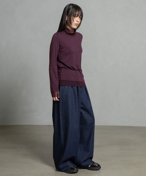 チュールハイネックトップス（Tシャツ/カットソー）｜MARECHAL TERRE