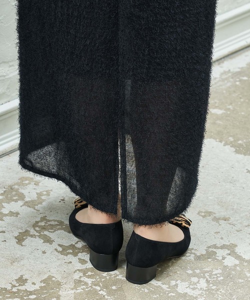 Mode et Jacomo（モードエジャコモ）の「バックルポインテッドトゥパンプス（パンプス・レディース・ブルーグレー/ブラック系その他6/ブラウン系その他6/ブラック/チェリーレッド/クリアブラック/杢グレー/ブラック×ブラック・23cm/23.5cm/24cm/24.5cm/22.5cm/22cm）」の15枚目の写真