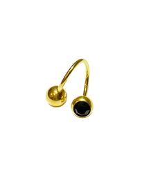 MORPH（モルフ）の「MORPH モルフ スワロフスキーボディピアスキャッチ 16ゲージ 6mm GOLD（ピアス（片耳用））」