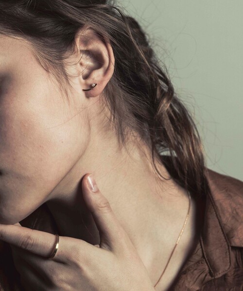 ete bijoux（エテビジュー）の「○K18YG ルーセント パール ピアス 