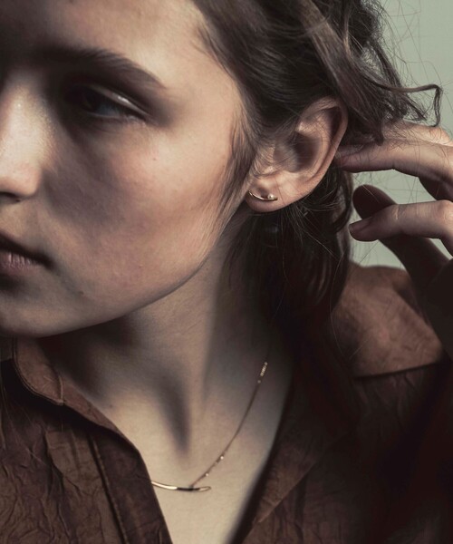 ete bijoux（エテビジュー）の「○K18YG ルーセント パール ピアス 