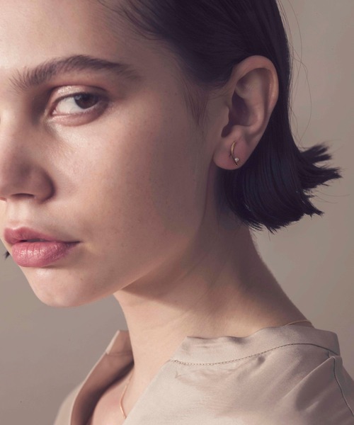 ete bijoux（エテビジュー）の「○K18YG ルーセント パール ピアス 