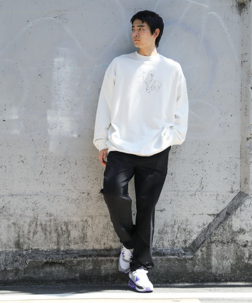 PBLIM(ページボーイリム)の「【PAGEBOYLIM】センガイラストウラケ(スウェット・レディース・ブラック/ホワイト・MEDIUM/X-LARGE)」の9枚目の写真