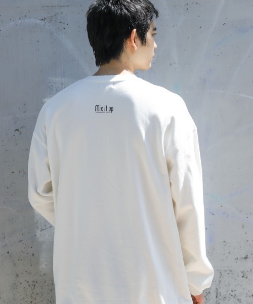 PBLIM(ページボーイリム)の「【PAGEBOYLIM】センガイラストウラケ(スウェット・レディース・ブラック/ホワイト・MEDIUM/X-LARGE)」の7枚目の写真