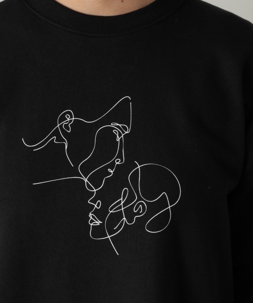 PBLIM(ページボーイリム)の「【PAGEBOYLIM】センガイラストウラケ(スウェット・レディース・ブラック/ホワイト・MEDIUM/X-LARGE)」の16枚目の写真