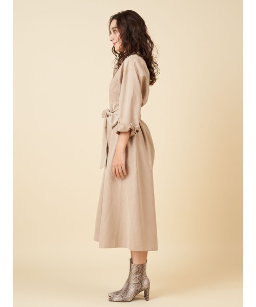 セール】ウエストリボンシャツワンピース（シャツワンピース）｜ROYAL