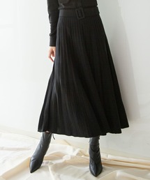 NARACAMICIE | 《セットアップ対応》プリーツ風ニットスカート(スカート)