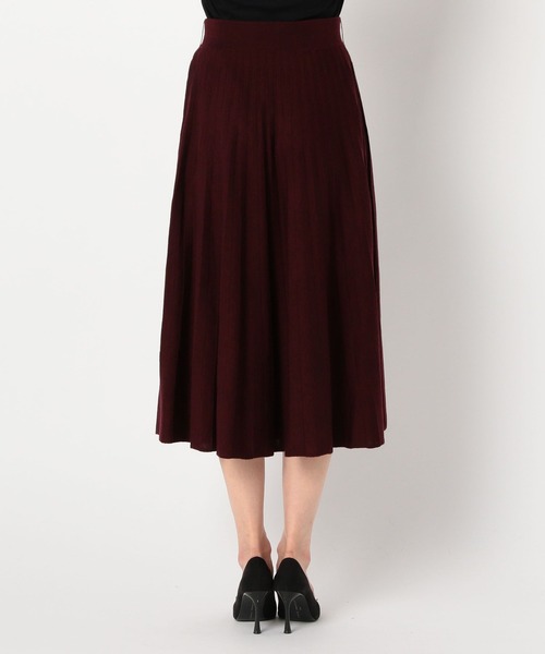 NARACAMICIE（ナラカミーチェ）の「《セットアップ対応》プリーツ風ニットスカート（スカート・レディース・ブラック・MEDIUM）」の2枚目の写真