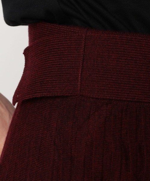 NARACAMICIE（ナラカミーチェ）の「《セットアップ対応》プリーツ風ニットスカート（スカート・レディース・ブラック・MEDIUM）」の14枚目の写真