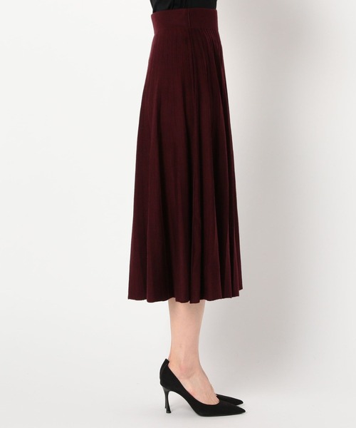 NARACAMICIE（ナラカミーチェ）の「《セットアップ対応》プリーツ風ニットスカート（スカート・レディース・ブラック・MEDIUM）」の12枚目の写真