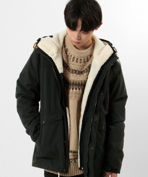 make a ray!（メイク ア レイ！）の「3WAYマウンテンパーカー/ボアライナー（ブルゾン・メンズ・ネイビー/ブラック/オリーブ・M/XL/L）」の4枚目の写真