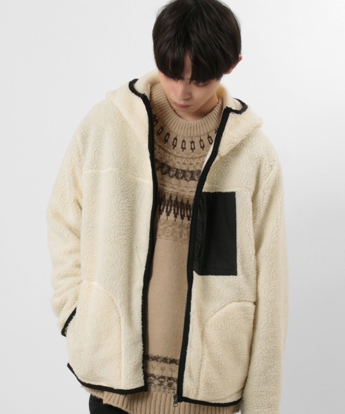 make a ray!（メイク ア レイ！）の「3WAYマウンテンパーカー/ボアライナー（ブルゾン・メンズ・ネイビー/ブラック/オリーブ・M/XL/L）」の10枚目の写真