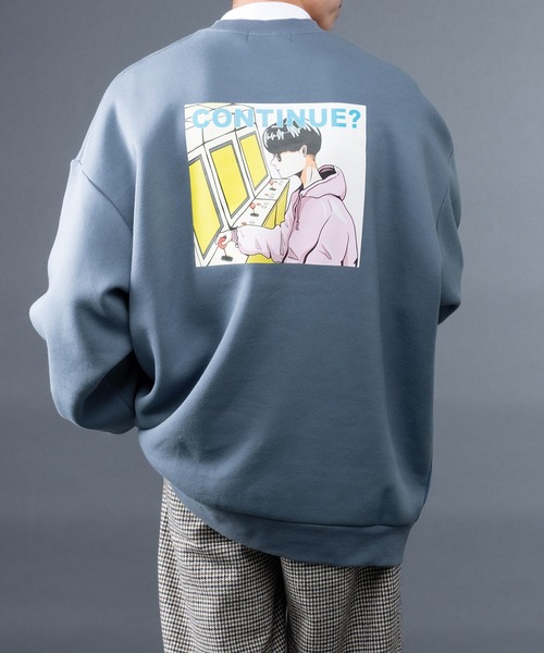 kutir（クティール）の「yutayunoki × kutir コラボ裏起毛スウェット（スウェット・メンズ・ホワイト/オフホワイト/ライトパープル/ダークブルー/チャコールグレー/ブラック・MEDIUM/LARGE）」の5枚目の写真