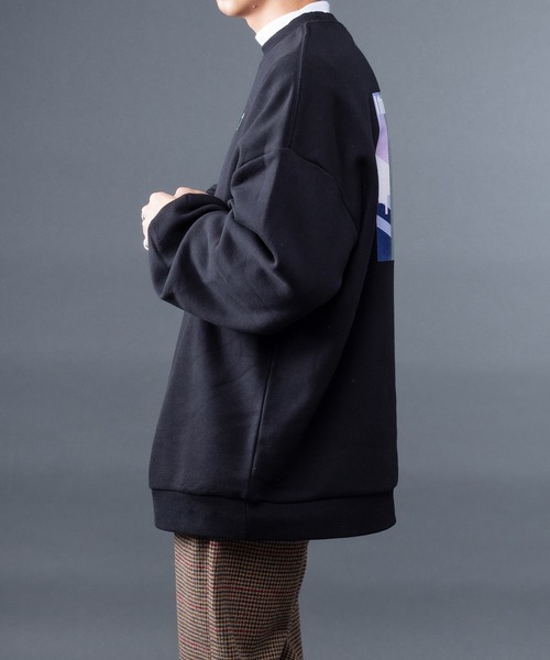 kutir（クティール）の「yutayunoki × kutir コラボ裏起毛スウェット（スウェット・メンズ・ホワイト/オフホワイト/ライトパープル/ダークブルー/チャコールグレー/ブラック・MEDIUM/LARGE）」の12枚目の写真