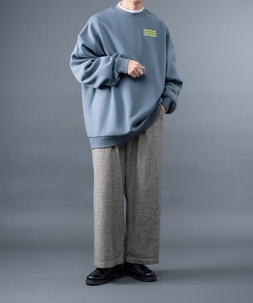 kutir（クティール）の「yutayunoki × kutir コラボ裏起毛スウェット（スウェット・メンズ・ホワイト/オフホワイト/ライトパープル/ダークブルー/チャコールグレー/ブラック・MEDIUM/LARGE）」の16枚目の写真