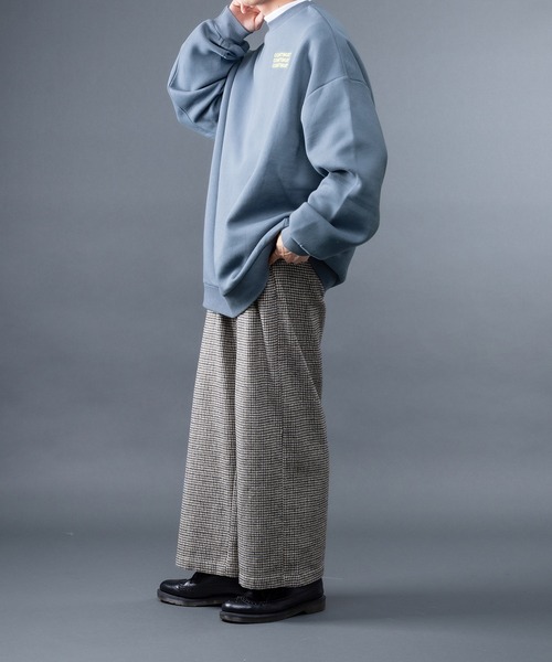 kutir（クティール）の「yutayunoki × kutir コラボ裏起毛スウェット（スウェット・メンズ・ホワイト/オフホワイト/ライトパープル/ダークブルー/チャコールグレー/ブラック・MEDIUM/LARGE）」の19枚目の写真