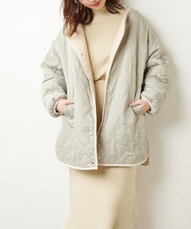 natural couture | 波々キルティングリバーシブルブルゾン(その他アウター)