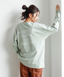 Auntie Rosa Holiday | 【キャッチーなロゴが目を惹く】バックメッセージウォッシュティー(Tシャツ/カットソー)