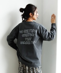 Auntie Rosa Holiday | 【Holiday】バックメッセージウォッシュティー(Tシャツ/カットソー)