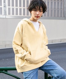 RAGEBLUE | ピグメントハーフスリットパーカー/929821(パーカー)