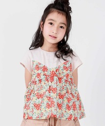 la poche biscuit（ラポシェビスキュイ）の「ビスチェ付きＴシャツ（Tシャツ/カットソー・キッズ）」