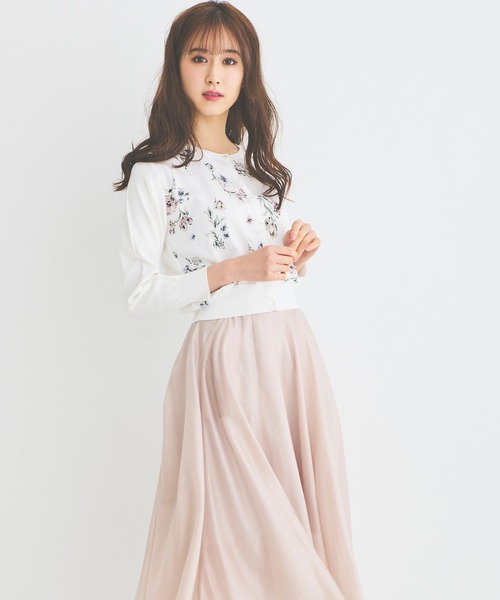 ハイロー ヘム ミディ スカート Outfitter lab｜チェックイレギュラーヘムミディスカート