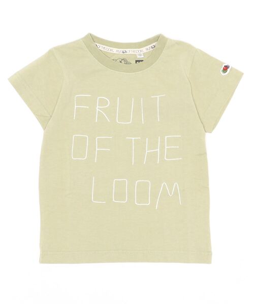 FRUIT OF THE LOOM（フルーツオブザルーム）の「ロゴ刺繍Tee / Tシャツ / 半袖 / 前面 / 刺繍 / カジュアル / ユニセックス / キッズ（Tシャツ/カットソー・キッズ・パープル/カーキ/ミント・130-140cm/90-100cm/110-120cm）」の7枚目の写真