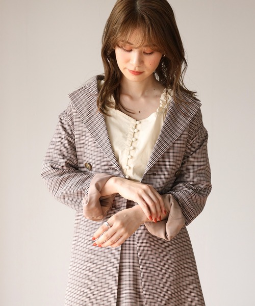 Cherie chuu(シェリーチュウ)の「【Cherie chuu】袖ギャザーリボンブラウス(シャツ/ブラウス・レディース・ベージュ/オフホワイト/ベージュ系その他・FREE)」の17枚目の写真