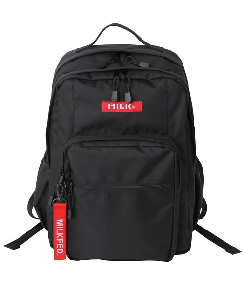 MILKFED.(ミルクフェド)の「W ZIP OUTPOCKET BACKPACK(バックパック/リュック・レディース・ブラック/レッド/ピンク・ONE SIZE)」の11枚目の写真