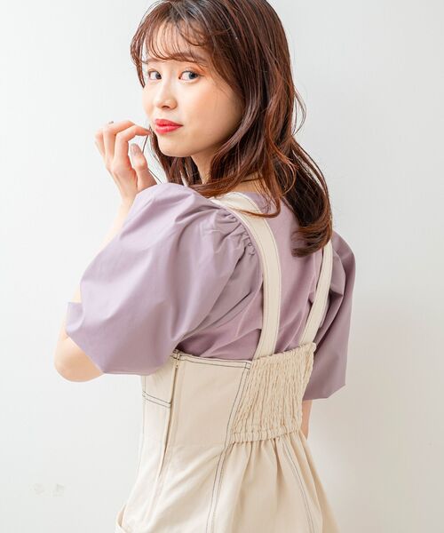 MAJESTIC LEGON(マジェスティックレゴン)の「レディステッチキャミワンピ(ワンピース・レディース・ネイビー/カーキオリーブ/オフホワイト・SMALL/MEDIUM)」の9枚目の写真