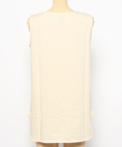 PUAL CE CIN（ピュアルセシン）の「RERISE コットンノースリーブ（タンクトップ・レディース・ホワイト/チャコールグレー/ナチュラル・FREE）」の5枚目の写真