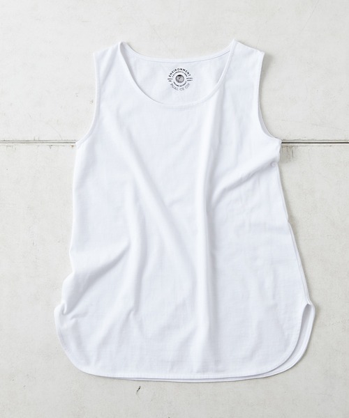 PUAL CE CIN（ピュアルセシン）の「RERISE コットンノースリーブ（タンクトップ・レディース・ホワイト/チャコールグレー/ナチュラル・FREE）」の10枚目の写真