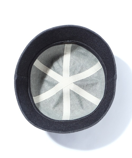 MR.OLIVE（ミスターオリーブ）の「MR.OLIVE ミスターオリーブ / 10oz ALL SEASON DEINIM / SAILOR HAT オールシーズンデニム / セーラーハット / M-022146（ハット・メンズ・ブラック/インディゴブルー/ナチュラル・FREE）」の9枚目の写真