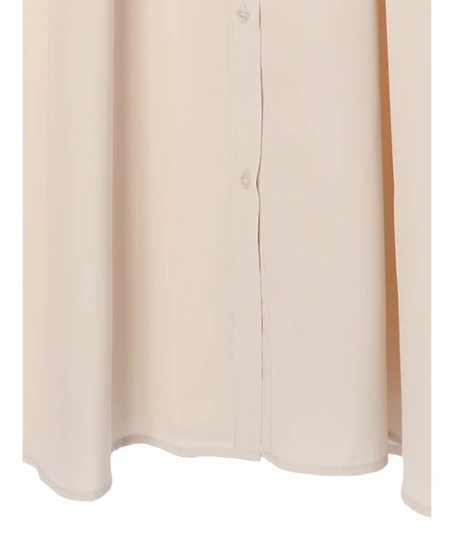 SLURR（スラ―）の「【再入荷】バンドカラーギャザーシャツワンピース（ワンピース・レディース・ベージュ/オフホワイト/グレイッシュベージュ/テラコッタ/カーキ・FREE）」の7枚目の写真