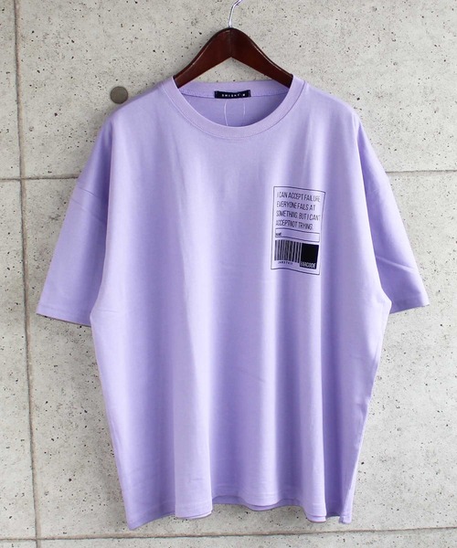 SHISKY(シスキー)の「ビッグシルエット半袖プリントTシャツ カットソー(Tシャツ/カットソー・メンズ・ブラック/ベージュ/オフホワイト/ミント/ラベンダー/杢グレー/チャコール/ホワイト系/ブラック系・M/L/XL)」の9枚目の写真