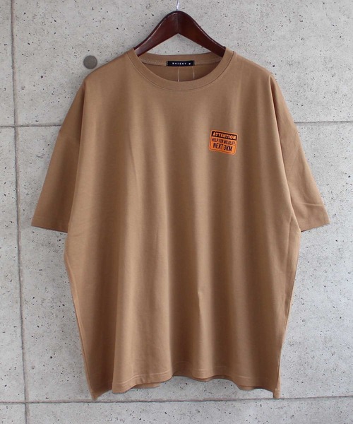 SHISKY(シスキー)の「ビッグシルエット半袖プリントTシャツ カットソー(Tシャツ/カットソー・メンズ・ブラック/ベージュ/オフホワイト/ミント/ラベンダー/杢グレー/チャコール/ホワイト系/ブラック系・M/L/XL)」の1枚目の写真