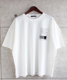 ビッグシルエット半袖プリントTシャツ カットソー