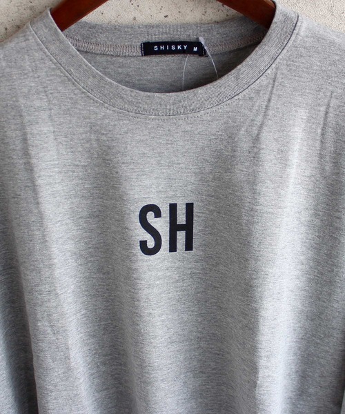 SHISKY(シスキー)の「ビッグシルエット半袖プリントTシャツ カットソー(Tシャツ/カットソー・メンズ・ブラック/ベージュ/オフホワイト/ミント/ラベンダー/杢グレー/チャコール/ホワイト系/ブラック系・M/L/XL)」の11枚目の写真