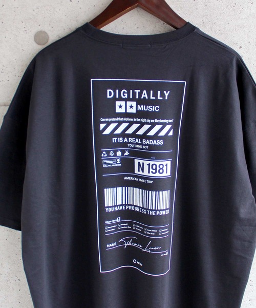 SHISKY(シスキー)の「ビッグシルエット半袖プリントTシャツ カットソー(Tシャツ/カットソー・メンズ・ブラック/ベージュ/オフホワイト/ミント/ラベンダー/杢グレー/チャコール/ホワイト系/ブラック系・M/L/XL)」の15枚目の写真