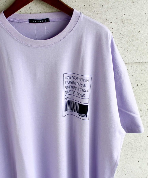 SHISKY(シスキー)の「ビッグシルエット半袖プリントTシャツ カットソー(Tシャツ/カットソー・メンズ・ブラック/ベージュ/オフホワイト/ミント/ラベンダー/杢グレー/チャコール/ホワイト系/ブラック系・M/L/XL)」の16枚目の写真